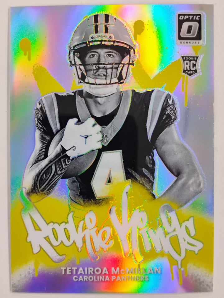 2025 Donruss Optic Football Tetairoa McMillian Rookie Kings Prizm