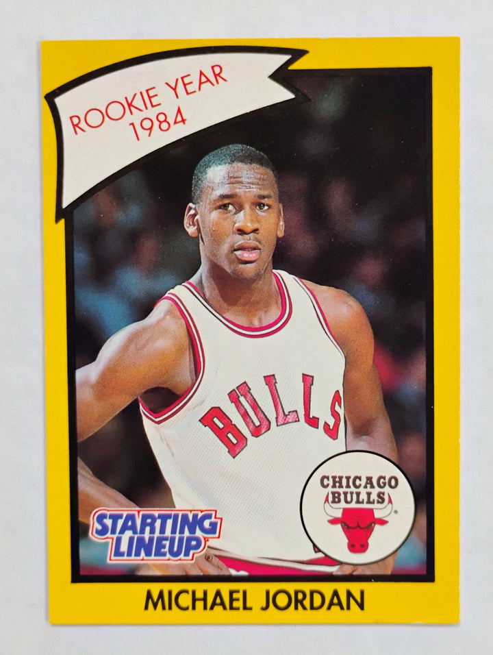1990 Kenner Starting Lineup Basketball Michael Jordan #NNO Rookie Year 1984