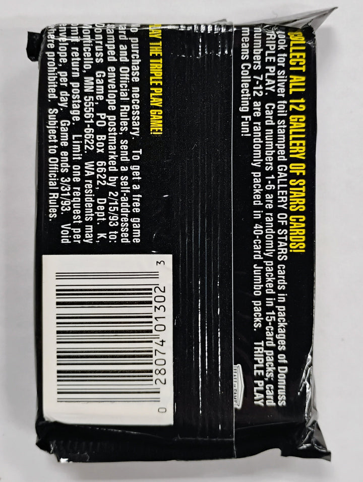1992 Triple Play Baseball Jumbo Pack