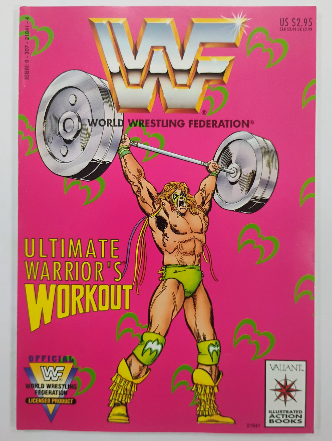 1991 WWF Ultimate Warrior's Workout Illustrated Action Book