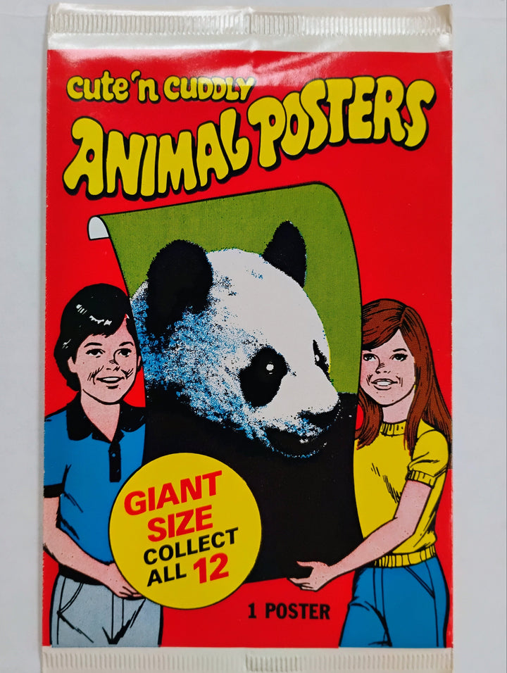 1981 Topps Cute 'n Cuddly Animal Posters Pack