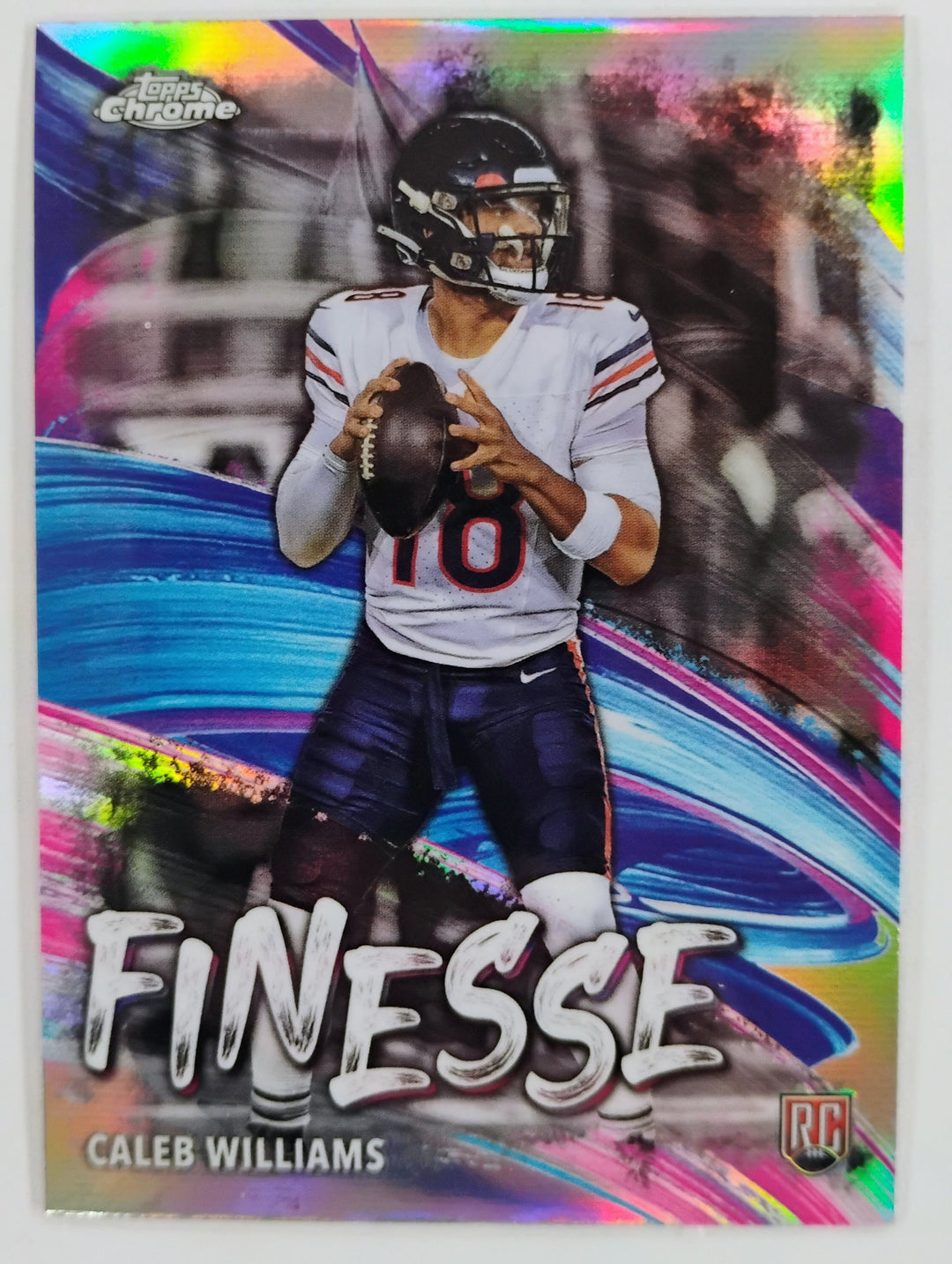 2024 Topps Chrome Football Caleb Williams RC Finesse # F-1 Refractor