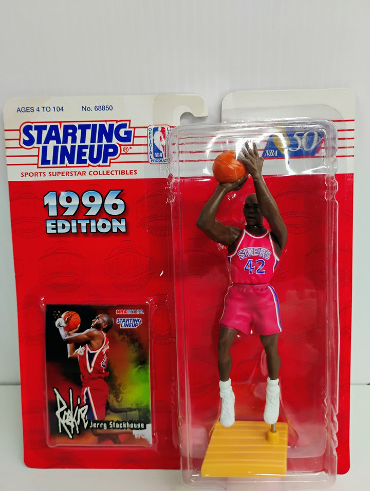 1996 Starting Lineup Jerry Stackhouse NBA Hoops Rookie Card