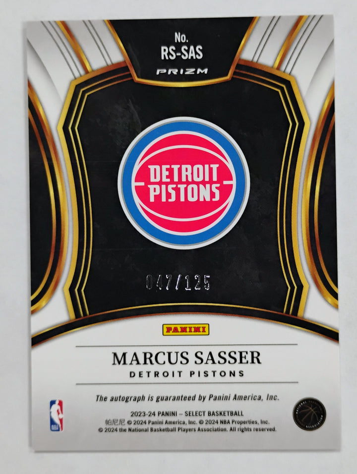2023-24 Panini Select Basketball Marcus Sasser #RS-SAS Prizm /125