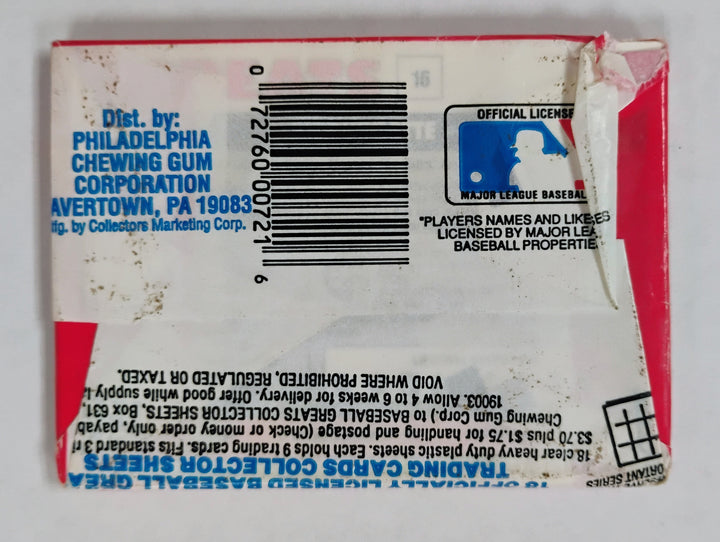 1991 Swell Baseball Greats Sealed Pack
