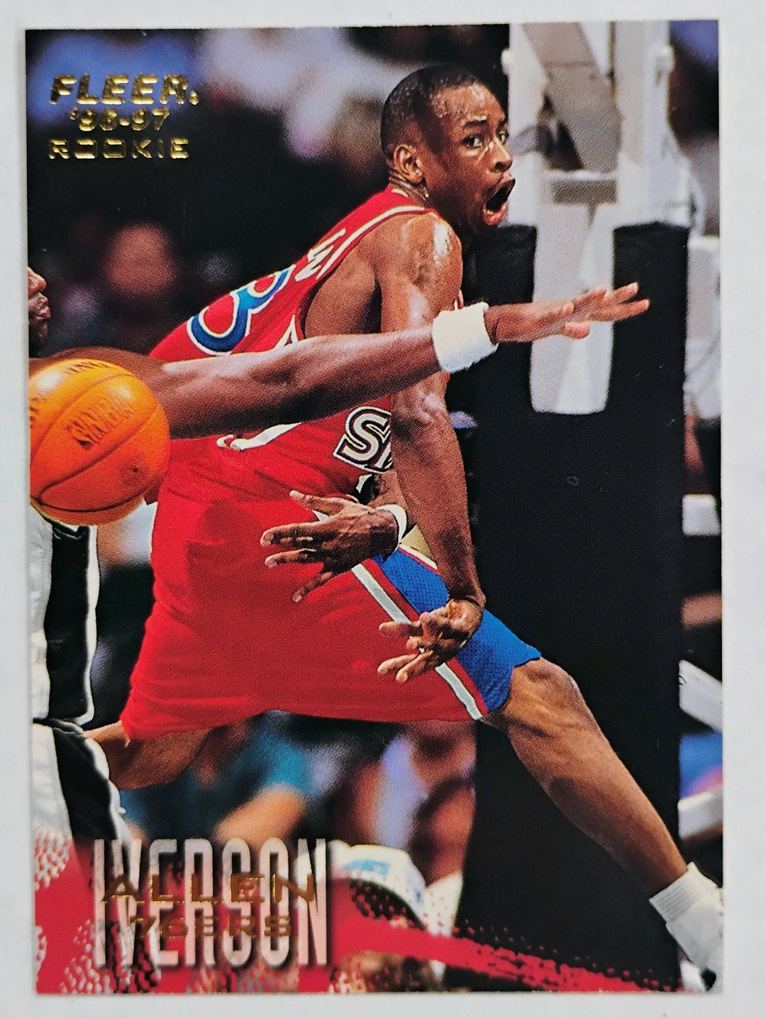 1996-97 Fleer Basketball Allen Iverson RC #235