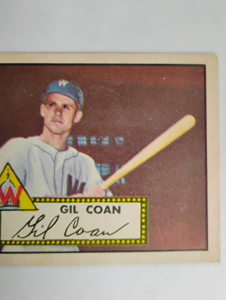 1952 Topps Baseball Gil Coan #291 Red Back