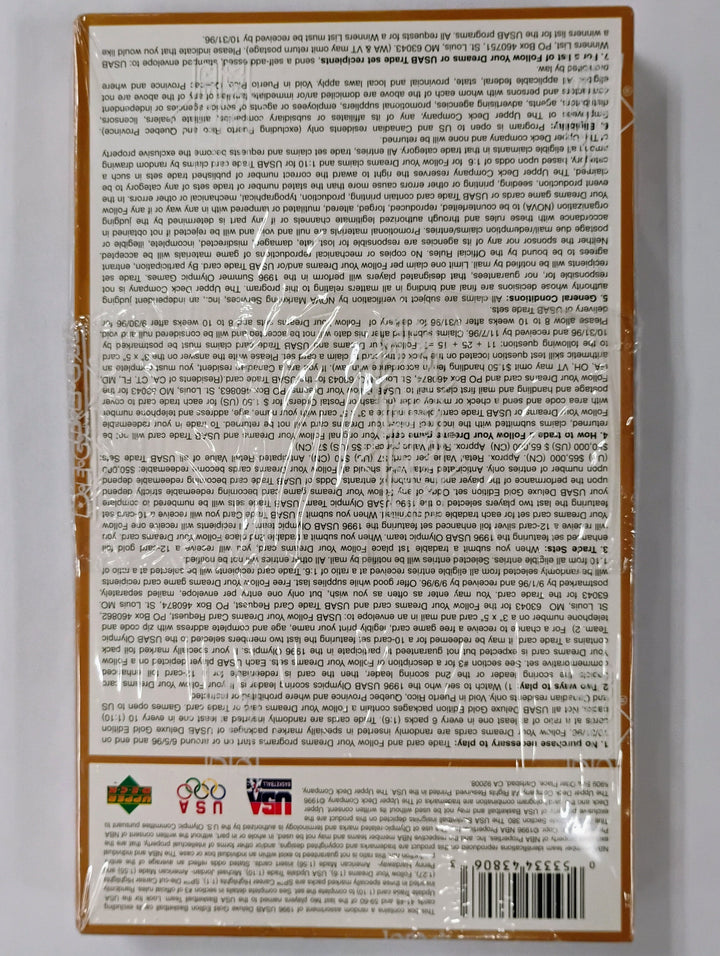 1996 Upper Deck USA Basketball Deluxe Gold Edition Sealed Box