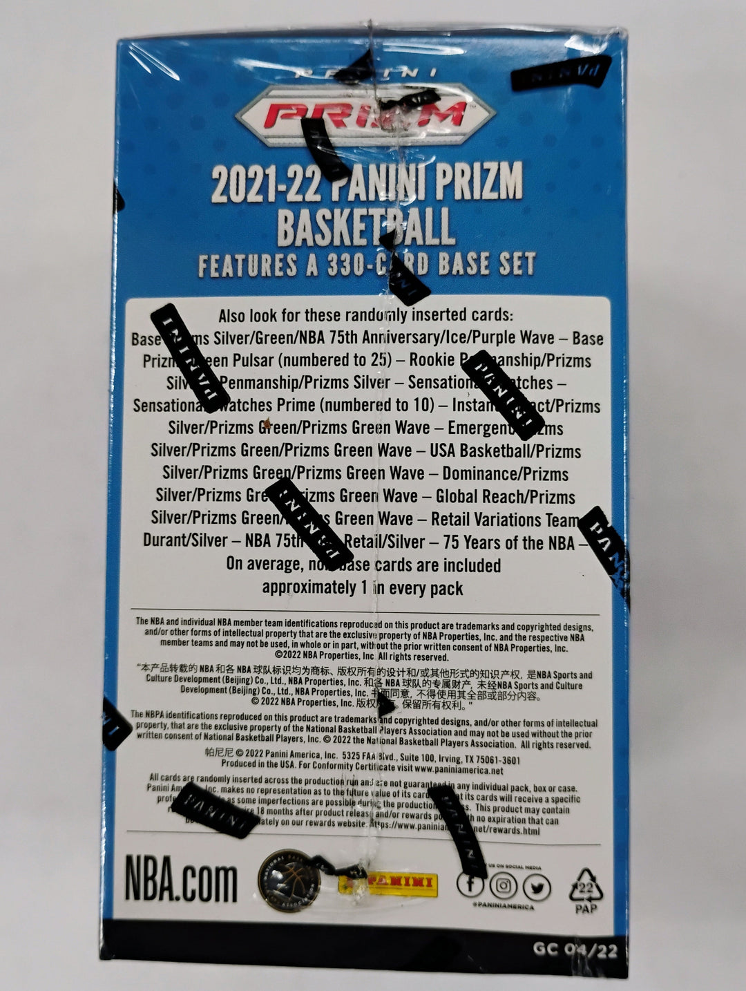 2021-22 Panini Prizm Basketball Blaster Box
