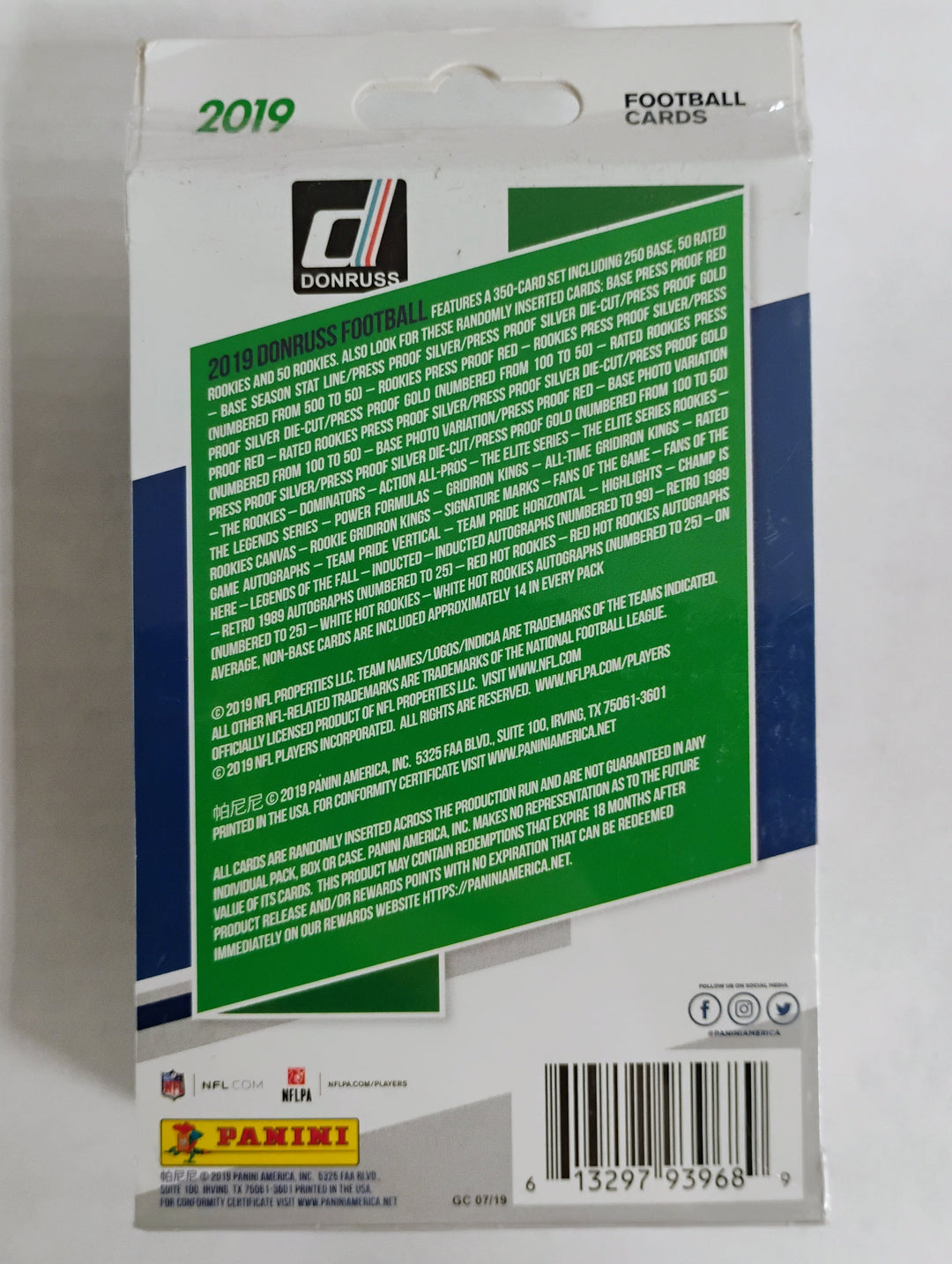 2019 Panini Donruss Football Hanger Box