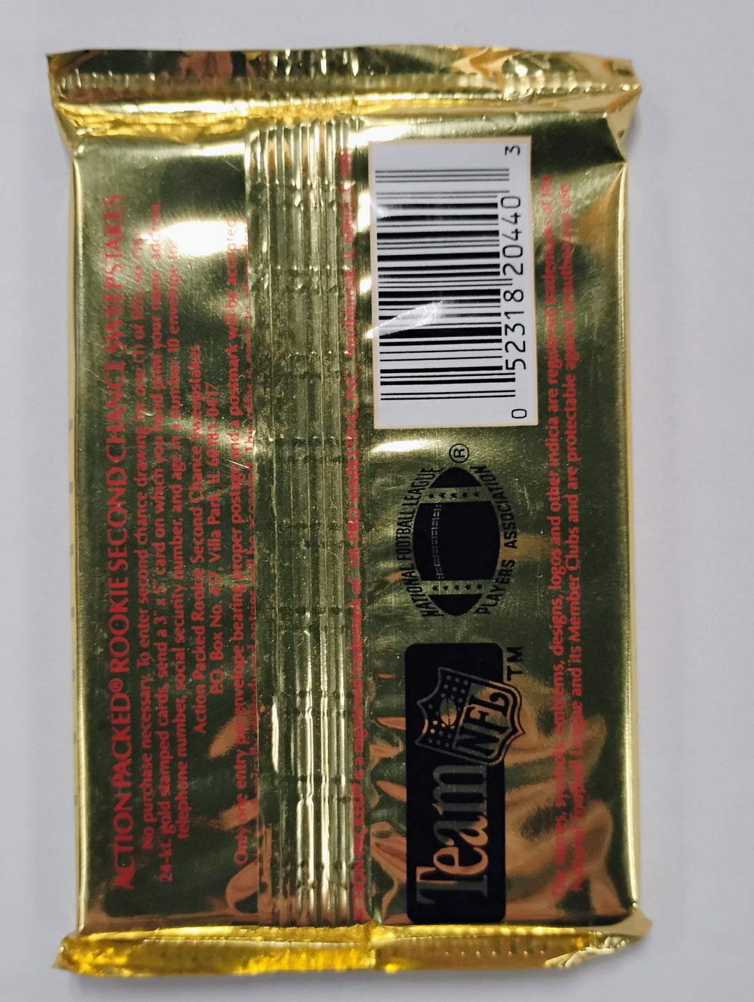 1991 Action Packed Rookie/Update Series Football Sealed Pack