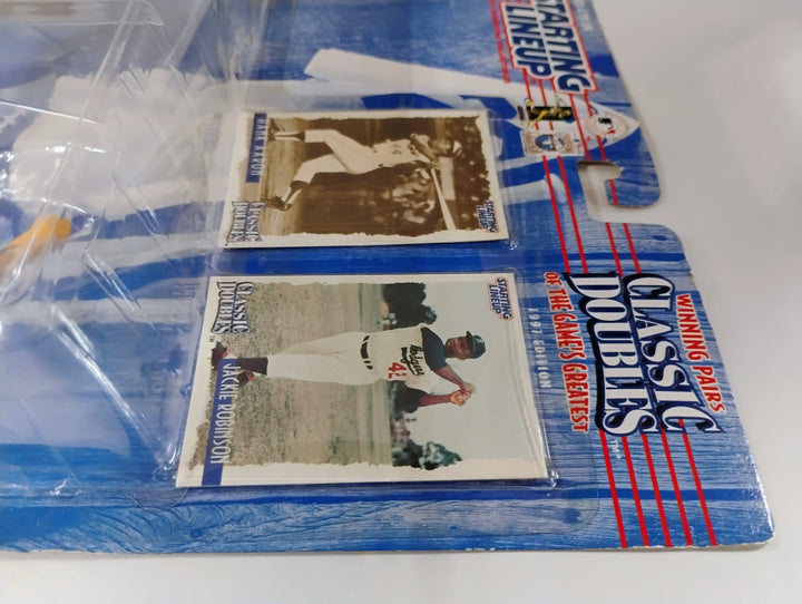 1997 Kenner Starting Lineup Classic Doubles Hank Aaron/Jackie Robinson Sealed