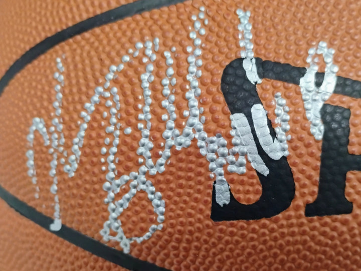 2004 Detroit Pistons NBA Champions Limited Edition Spalding Official Game Basketball Autographed W/ Display Case