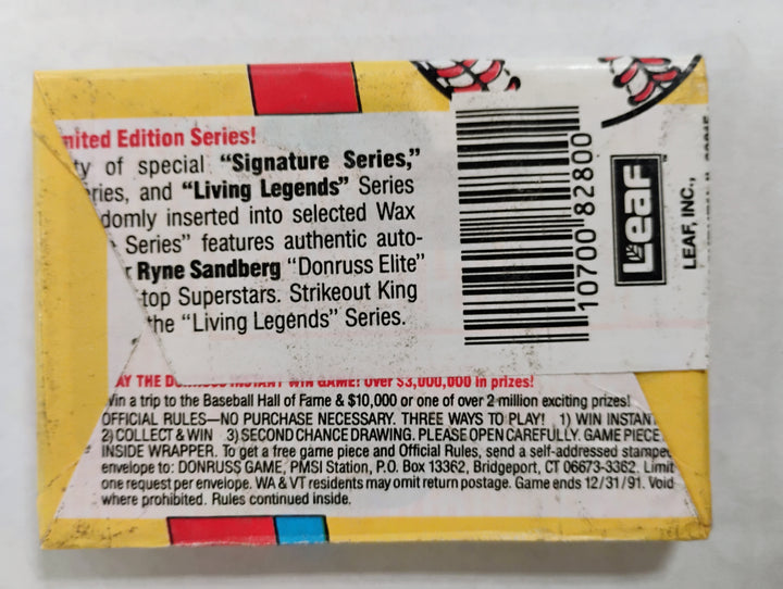 1991 Donruss Series 1 MLB Sealed Wax Pack