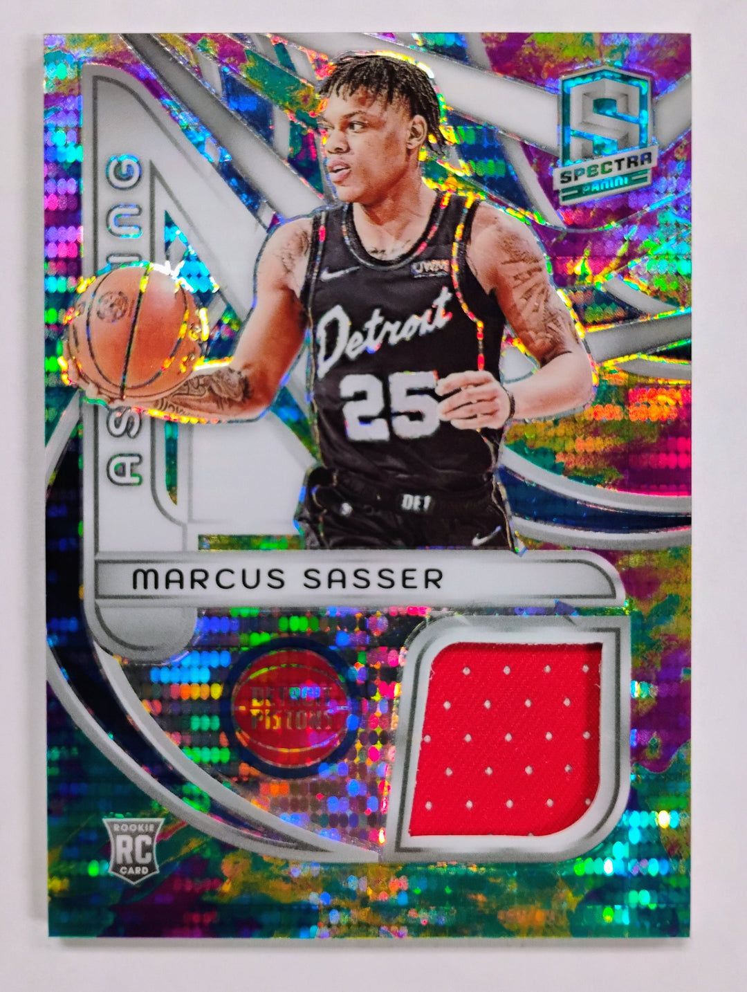 2023-24 Panini Spectra Basketball Marcus Sasser #ASP-MSA Aspiring Patches Prizm /99
