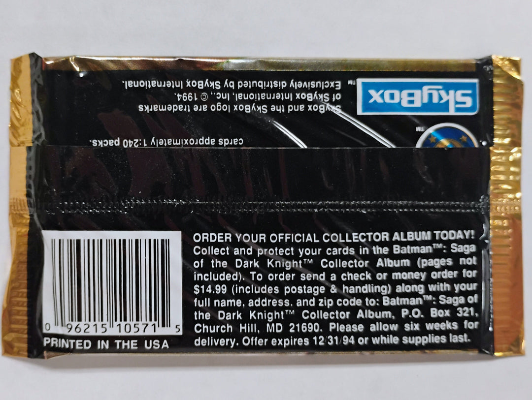 1994 Sky Box DC Batman Saga Of The Dark Knight Sealed Pack