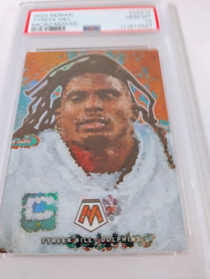 2023 Mosaic Football Tyreek Hill Micro Mosaic #MM15 PSA GEM MT 10