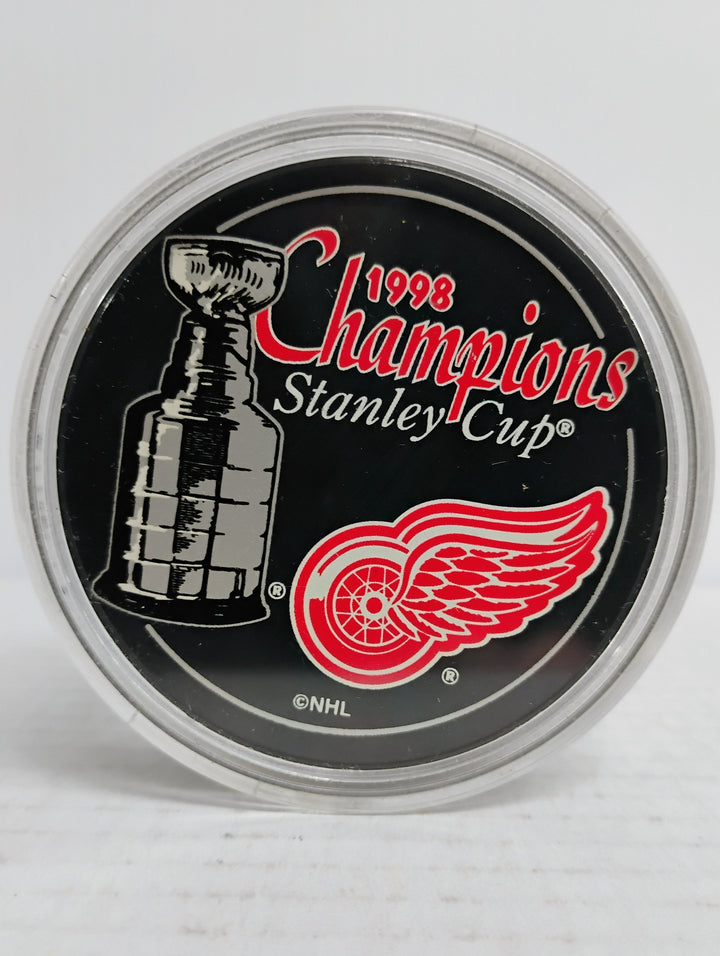 Detroit Red Wings Hockey 1998 Stanley Cup Champions Puck