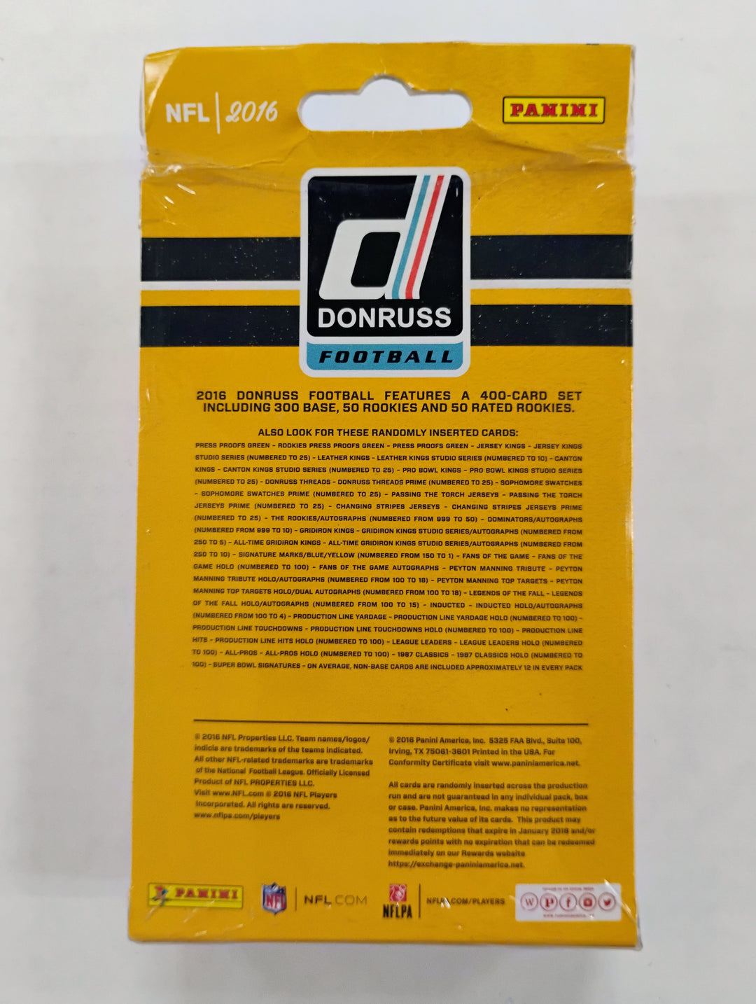 2016 Panini Donruss Football Hanger Box