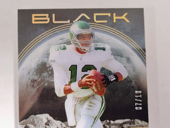 2024 Panini Black Football Randall Cunningham Midnight Signatures #'D 07/10 Gold Auto