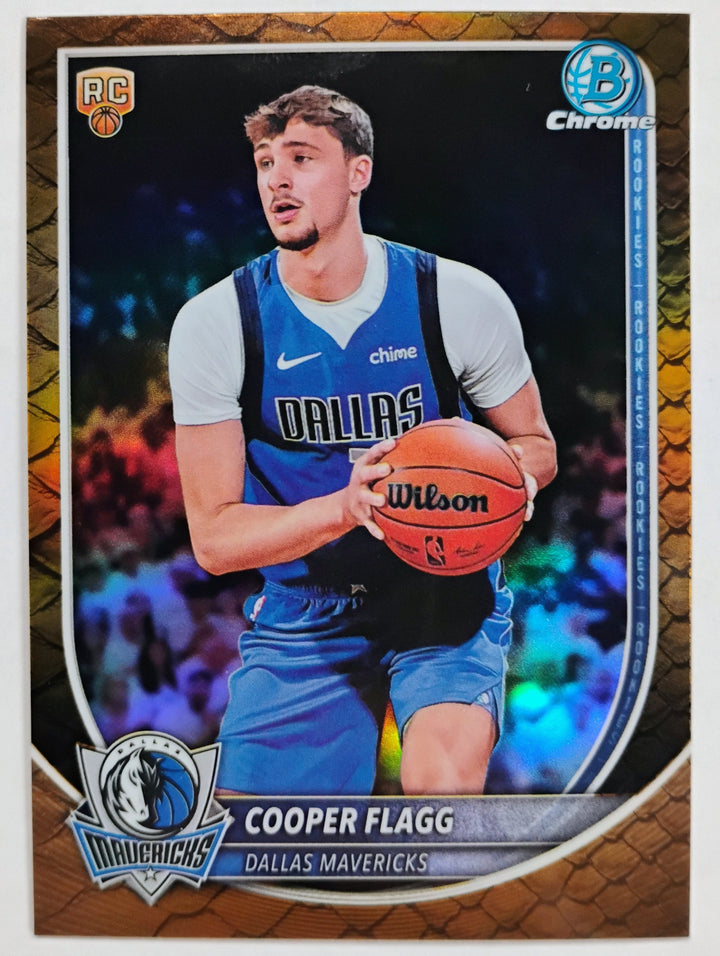 2025 Bowman Chrome Basketball Cooper Flagg RC #BCV-1 Reptilian Refractor
