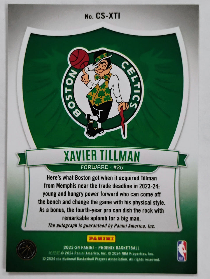 2023-24 Panini Phoenix Basketball Xavier Tillman #CS-XTI Crusade
