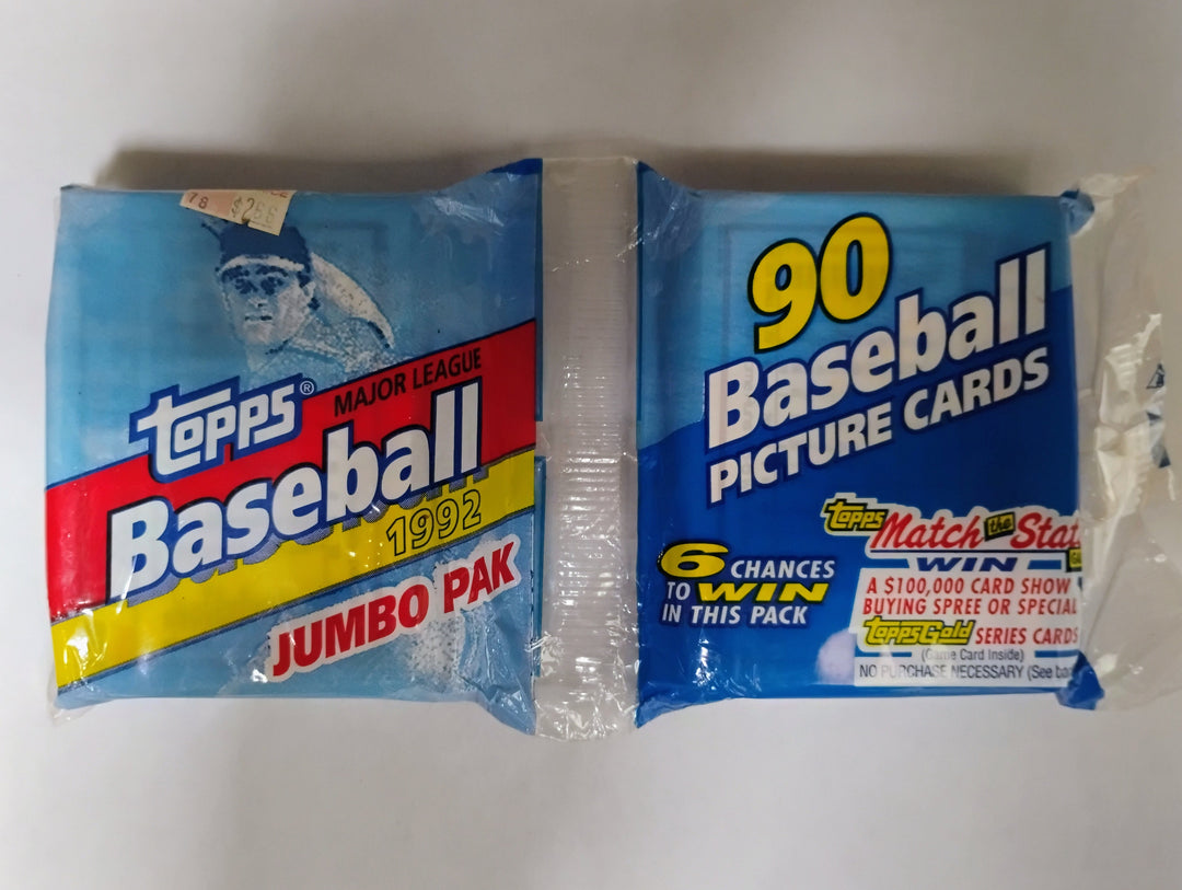 1992 Topps Baseball Jumbo Pak