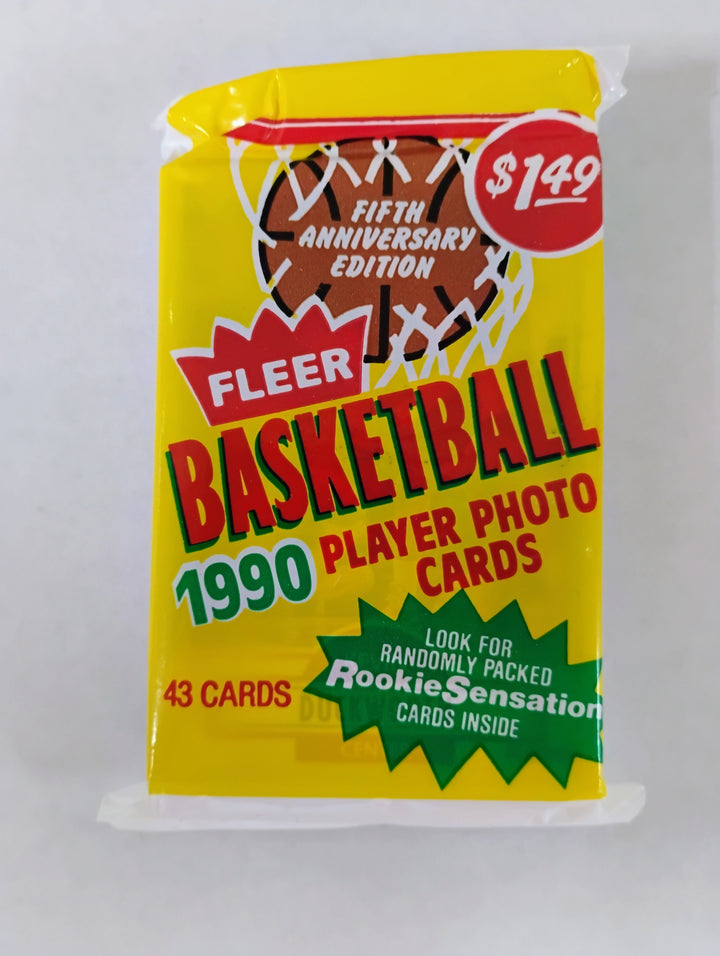 1990 Fleer Basketball Jumbo Sealed Pack