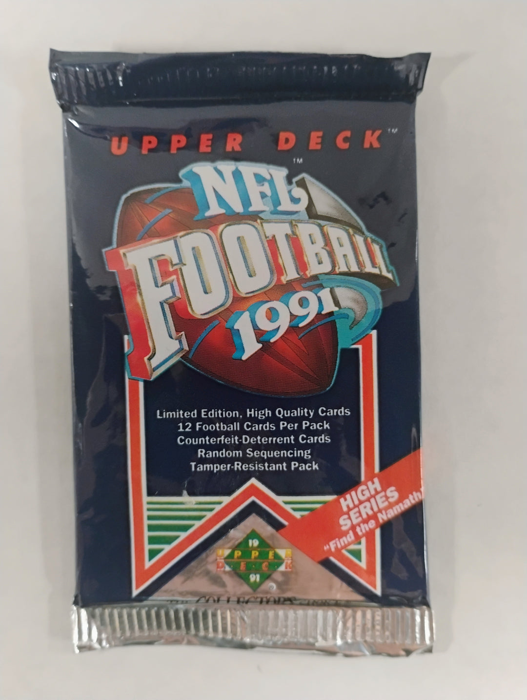 1991 Upper Deck Football Hi Series Sealed Pack