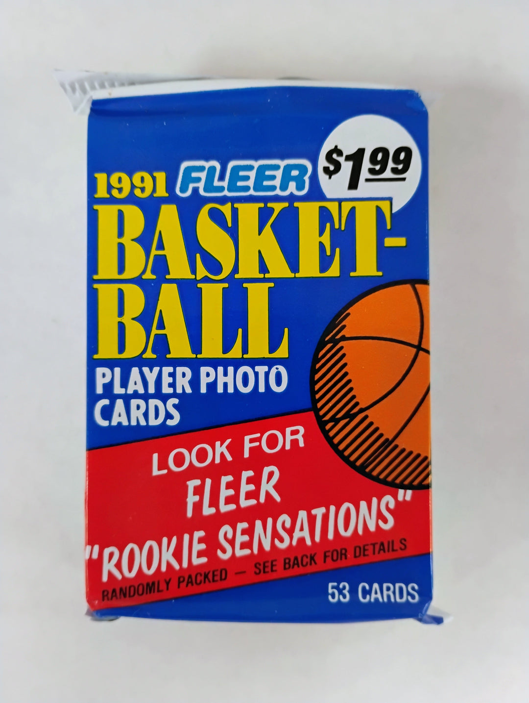 1991 Fleer Basketball Jumbo Sealed Pack