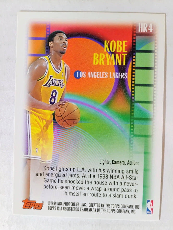 1999 Topps Basketball Kobe Bryant Hightlight Reel HR4