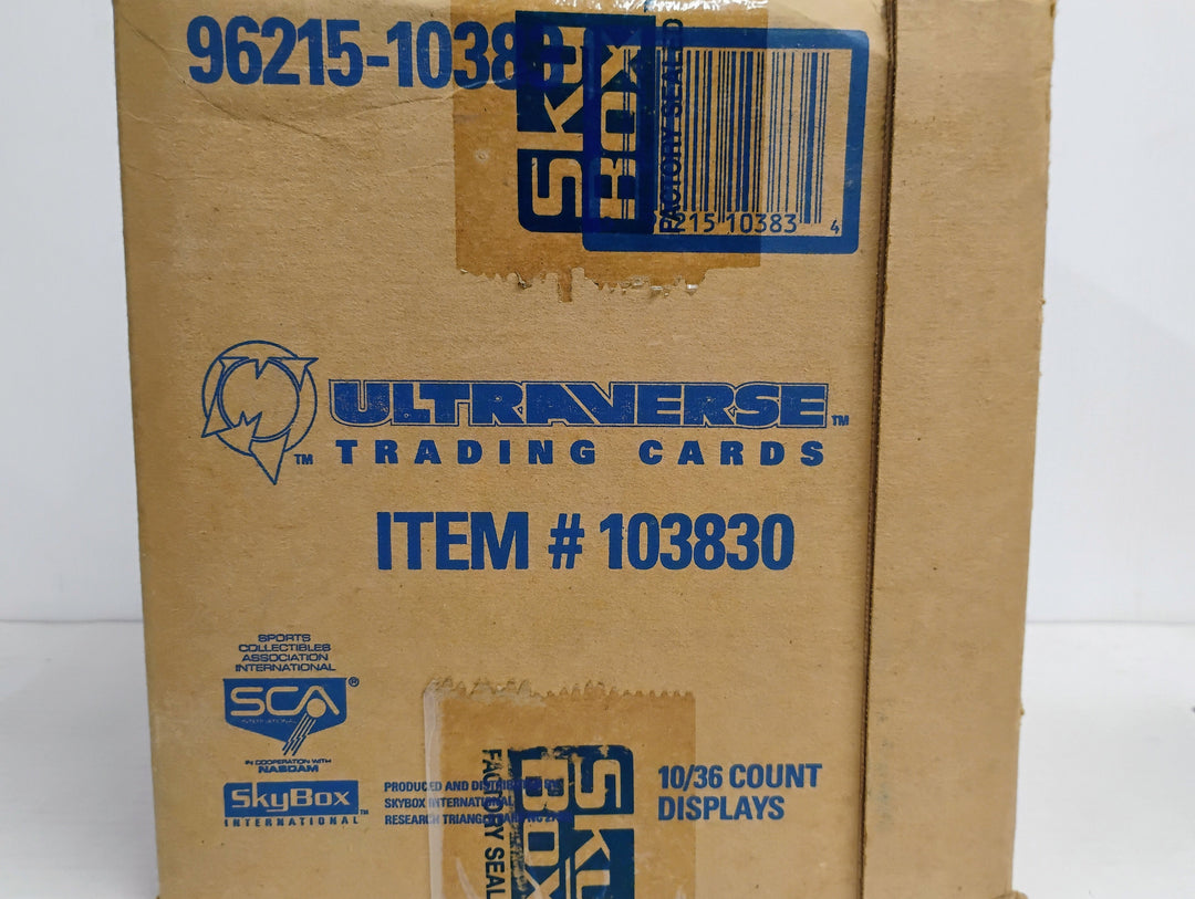 1993 SkyBox Ultraverse Factory  Sealed Case 10/36 Count Displays