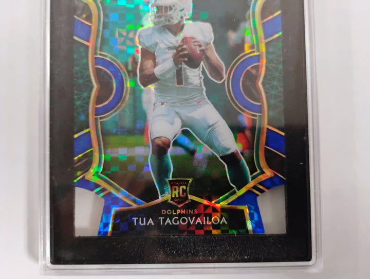2020 Select Football Tua Tagovailoa #45 Blue Die-Cut Prizm Concourse SGC 9.5 MT+