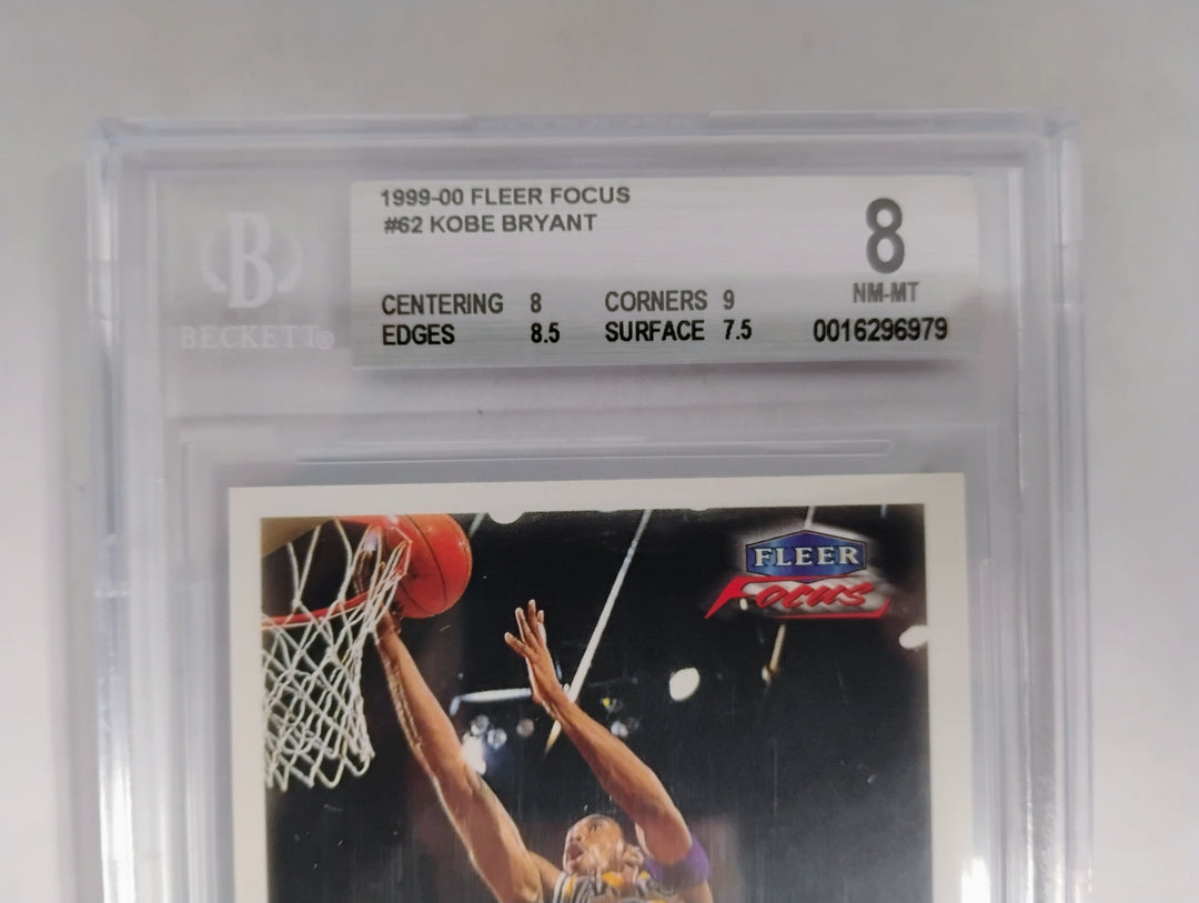 1999-00 Fleer Focus Basketball Kobe Bryant BGS 8