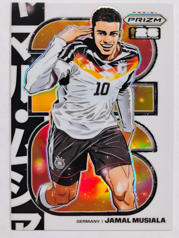 2026 Panini Prizm World Cup  Soccer Jamal Musiala #5 Manga Prizm