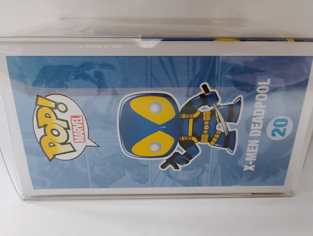 Funko Pop! #20 X-Men  Deadpool - Roman Wilson  #14 Inscribed "Go Blue" JAS Certified