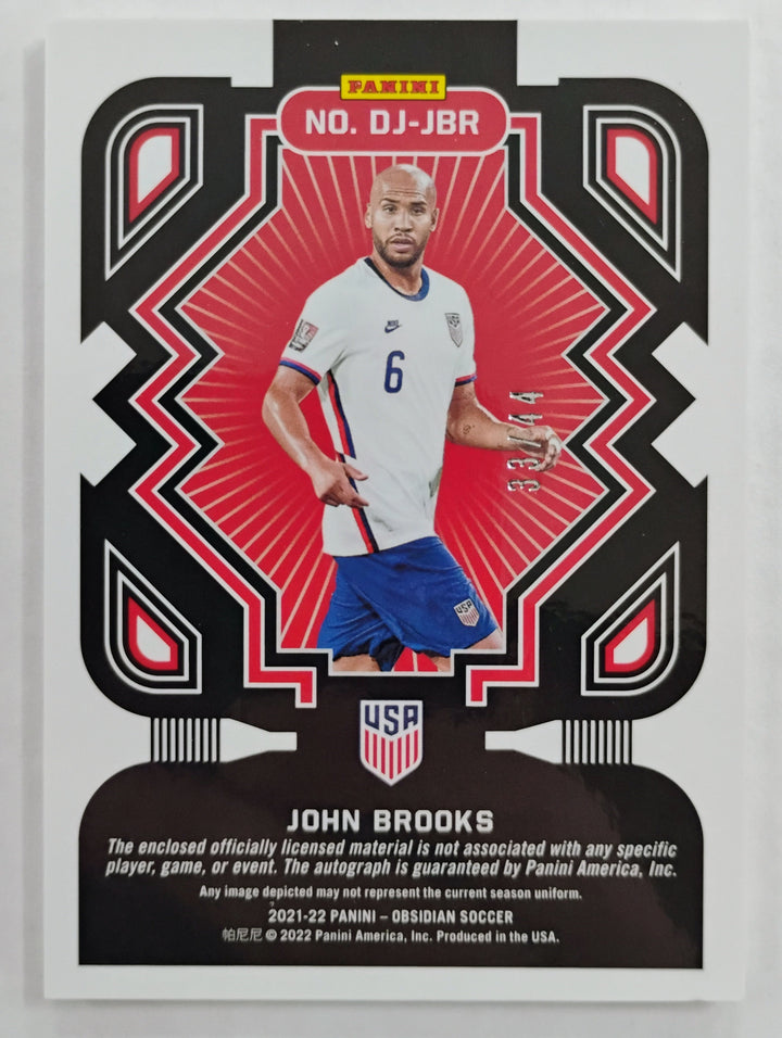 2021-22 Panini Obsidian Soccer John Brooks #DJ-JBR 33/44
