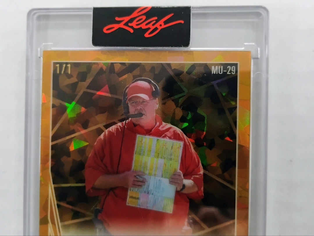 2024 Leaf Collective Multi-Sport Dual Auto Patrick Mahomes/Andy Reid Gold Auto 1/1