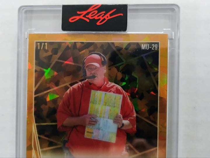 2024 Leaf Collective Multi-Sport Dual Auto Patrick Mahomes/Andy Reid Gold Auto 1/1