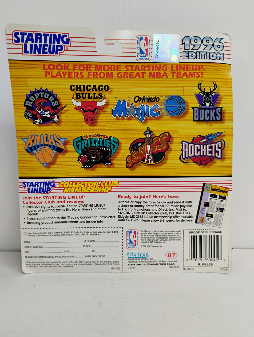 1996 Starting Lineup Reggie Miller  NBA50