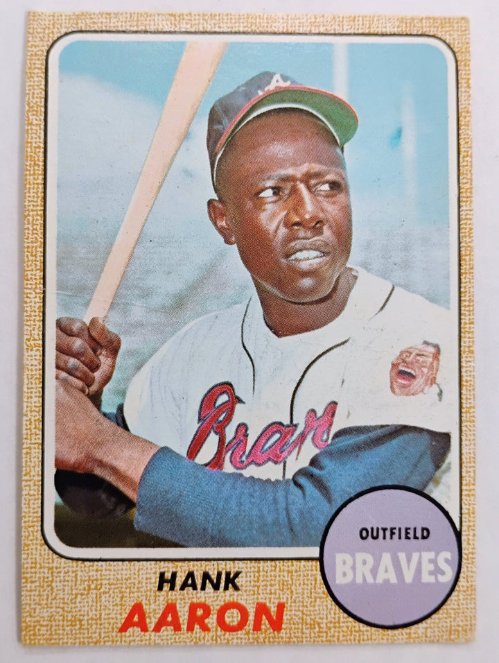 1968 Topps Baseball Hank Aaron #110