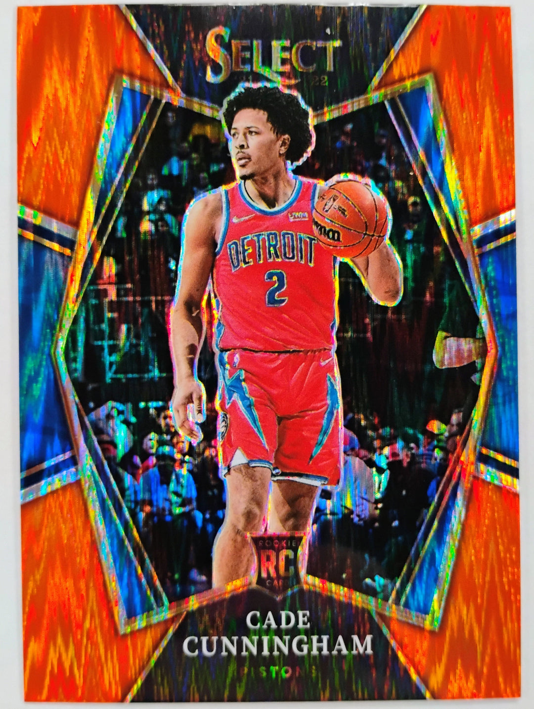 2021-22 Panini Select Cade Cunningham RC #116 Premier Level Orange Prizm