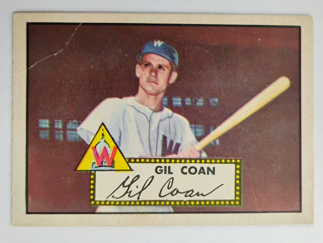 1952 Topps Baseball Gil Coan #291 Red Back