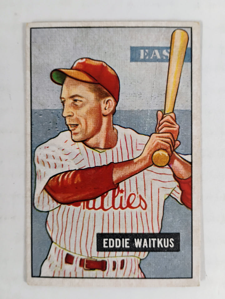 1951 Bowman Baseball Eddie Waitkus #28 VG Partial Set Break