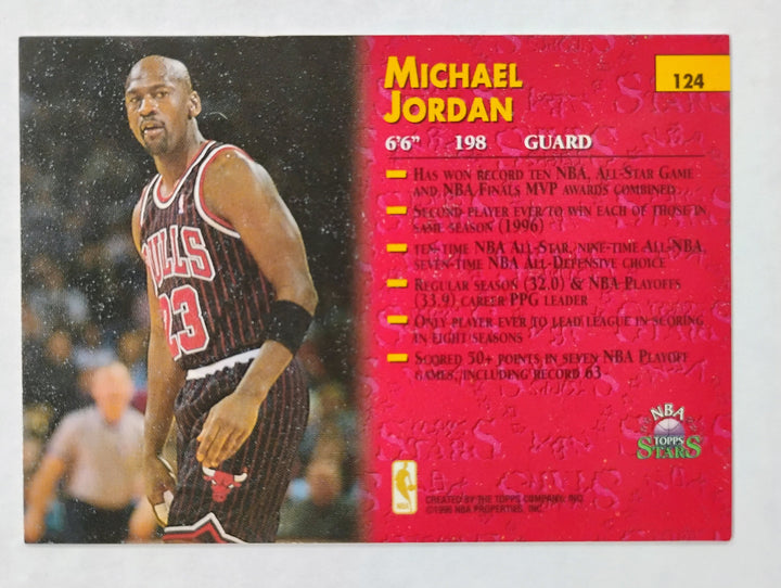 1996 Topps Stars Basketball Michael Jordan #124