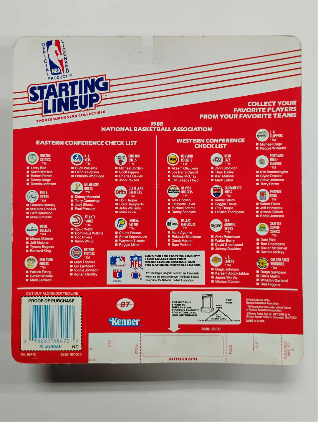 1988 Kenner Starting Lineup Michael Jordan RC