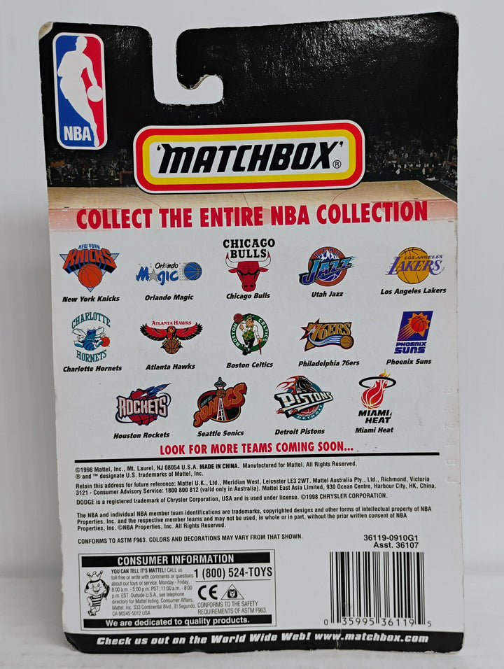 1998 Matchbox NBA Basketball Lakers Dodge Viper Sealed