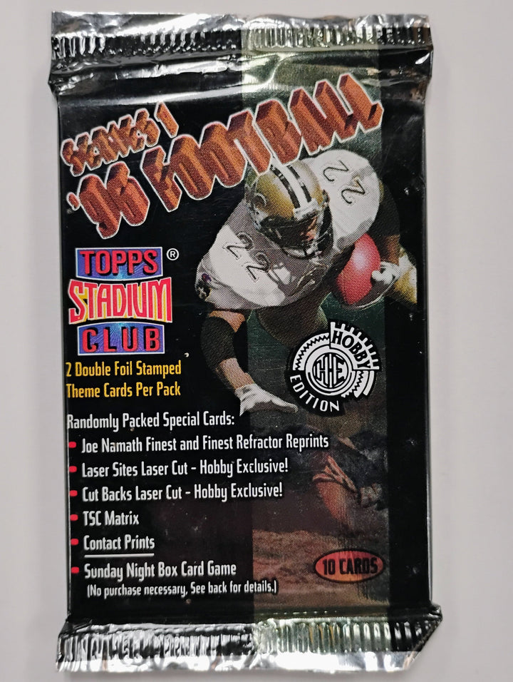 1996 Stadium Club Football Series 1 Sealed Hobby Pack