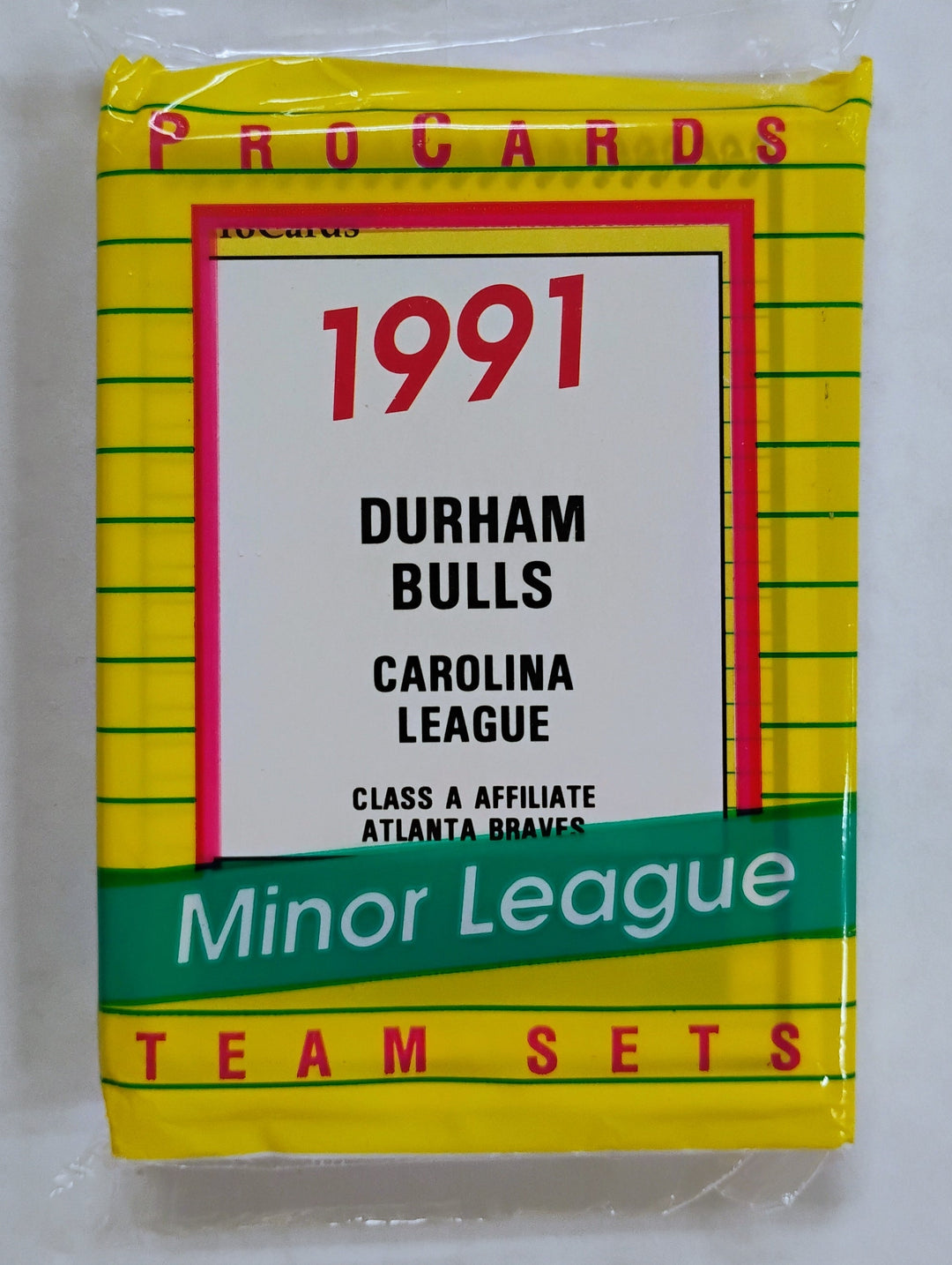 1991 Pro Cards Minor League Baseball Durham Bulls Sealed Team Set