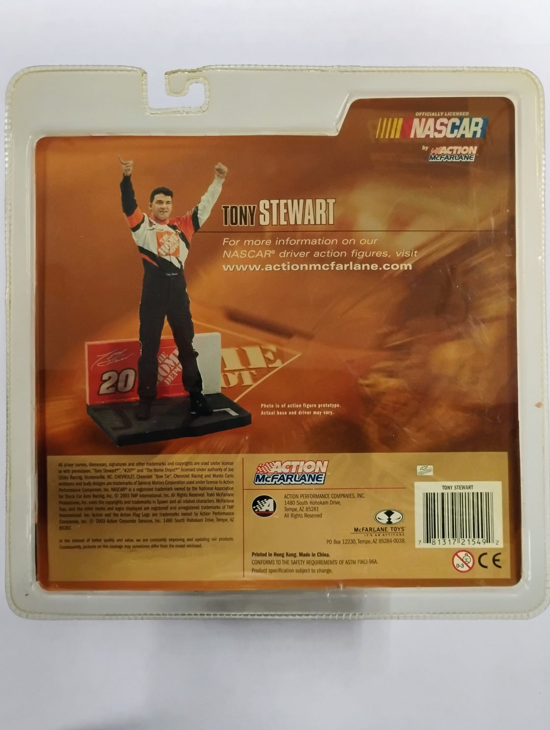 2003 Mcfarlane NASCAR Tony Stewart Series 1 Sealed